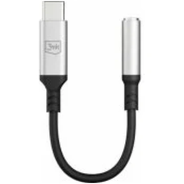 3MK Adapter USB-C to Jack 3.5mm Black aksesuārs 59