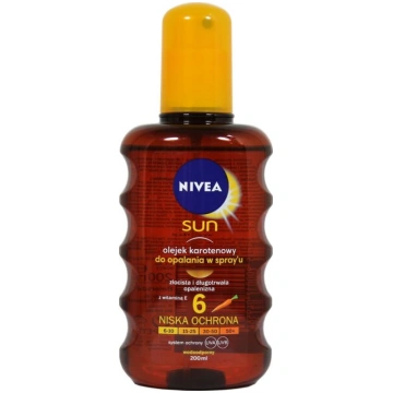 Pret sauli aizsargājošs eļļas sprejs SPF6 Nivea Su