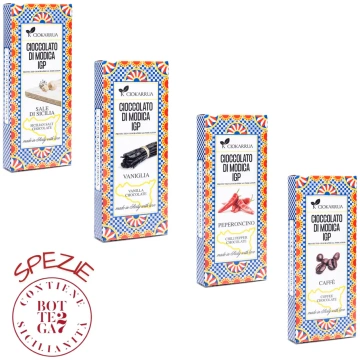 4 bars of 50 g and gift box Ciokarrua