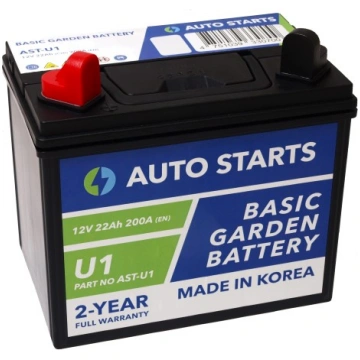 AUTO STARTS BASIC GARDEN BATTERY U1 12V 22Ah (c20)
