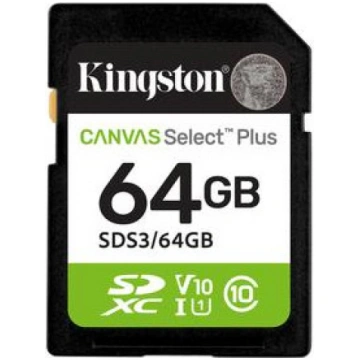 Kingston Technology 64GB SDXC Canvas Select Plus G