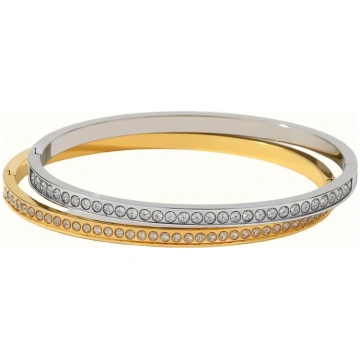 Bracciale Rigido Cristal - Silver