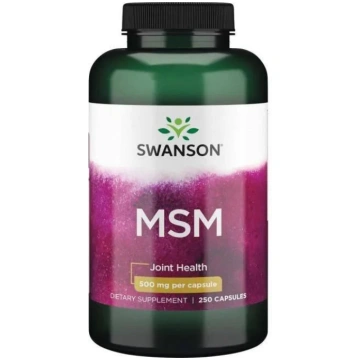 SWANSON sēra MSM - metilsulfonilmetāns 500 mg (250