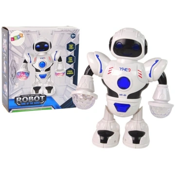 Interaktīvs dejojošs robots ar skaņas un gaismas e