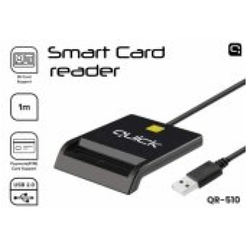 Quick QR-510 Smart ID Card Reader Black karšu lasī