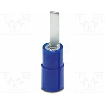 Tip: wire pin; blue; Type: insulated; Mat: PA; UL9