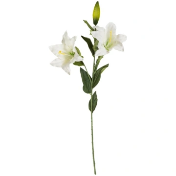 Mākslīgie ziedi, lilija, balta krās., 80 cm
