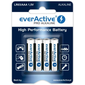 Alkaline batteries AAA / LR03 everActive Pro - 4 p