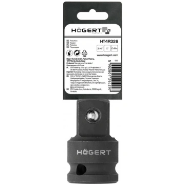 Trieciena adapteris 3/4 "(F) x 1" (M), CrMo HOEGER