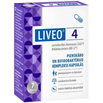 LIVEO 4 pienskābo un bifidobaktēriju komplekss (7 