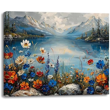 Piy Painting Sienas mākslas ainava, sniegota mūsdi