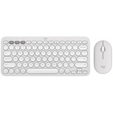 Perifērijas komplekts Logitech Pebble 2 Combo Whit