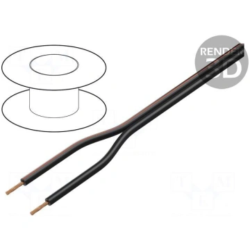 Wire: loudspeaker cable | 2x0,75mm2 | stranded | O
