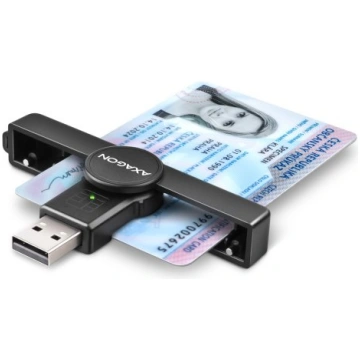 AXAGON Foldable pocket USB-A contact Smart/ID card