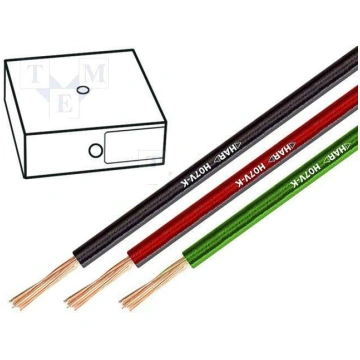 Wire; H07V-K; stranded; Cu; 10mm2; PVC; brown; 450