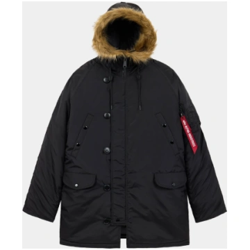 N-3B OXFORD PARKA - BLACK / M