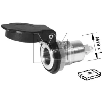Kontaktligzda ar vāku 12V 8A