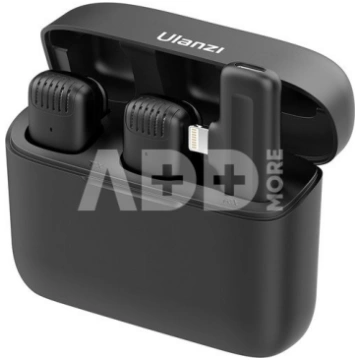 Ulanzi J12 Wireless Lavalier Microphone with Light