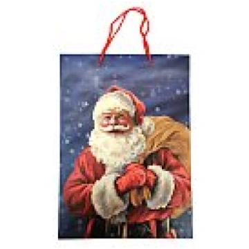 Dāvanu maisiņš "Santa Claus", 25x8.5x34.5cm, Idena