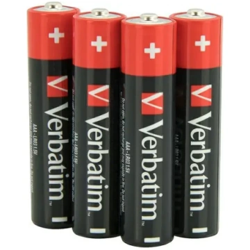 Verbatim ALKALINE BATTERY AAA 4 PACK (SHRINK WRAP)