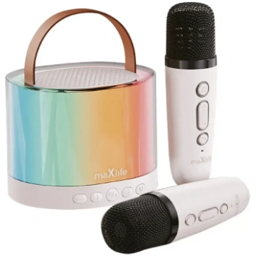 maXlife Bluetooth karaoke speaker MXKS-200, white 