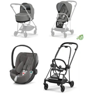 Cybex Mios 3.0 Eco Pearl Grey + Cloud Z2 i-Size + 