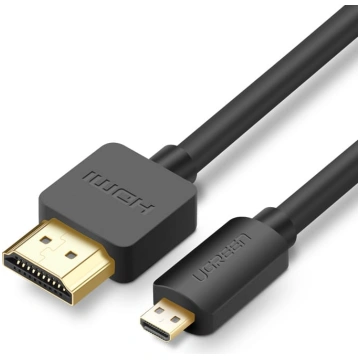 Audio Video microHDMI - HDMI 2.0 kabelis 2 m melns