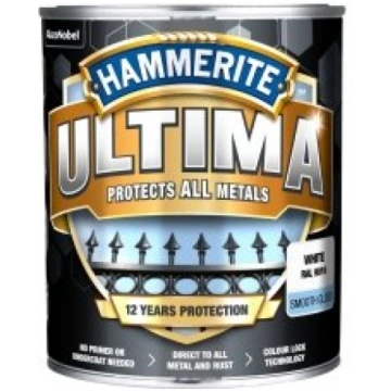 Krāsa Hammerite Ultima Smooth 700ml balta