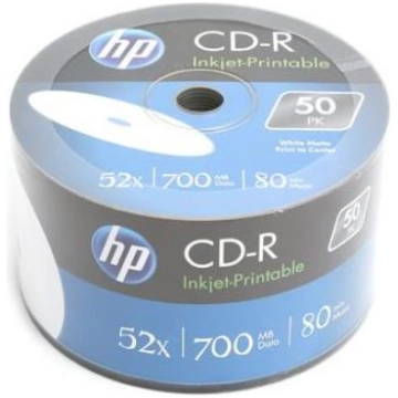 HP CD-R 700MB 52X white InkJet Printable 50 pieces
