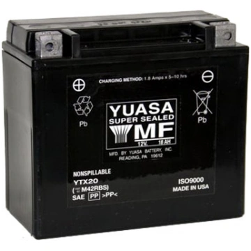 18.9Ah 270A Yuasa AGM(CP) Moto akumulators 175x87x