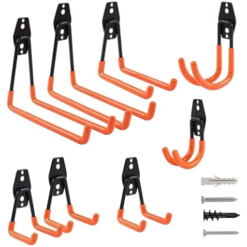 Uzglabāšanas garāžas āķi, 8 Pack Multipurpose Doub