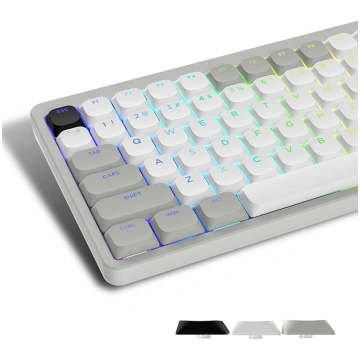 Womier Low Profile Keycaps Glossy Keycaps 75% PBT 