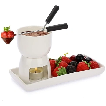 BSTKEY Keramikas mini šokolādes siera Fondue katli
