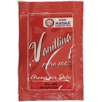 Vanillina busta gr.5 pura 100% (n.5 bustine) Madma