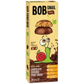 Bob Snail, ābolu un bumbieru rullīši ar šokolādi b