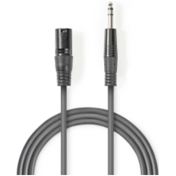Kabelis Nedis XLR M - 6.35mm M 1.5m