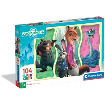 Clementoni CLE puzzle 104 SuperKolor Zootopia2 250