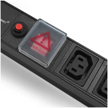 Qoltec 19" rack power strip | 1U | 10A | PDU | cir