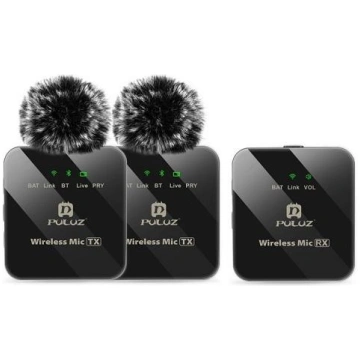 Wireless Lavalier Dual Microphone, OTG USB Type-C,