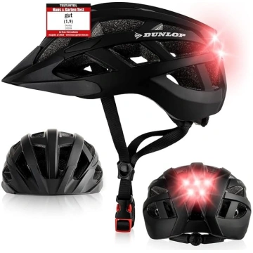 Dunlop Sports velosipēda ķivere ar apgaismojumu –