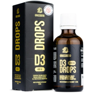 Vitamin D3 Drops 400 IU Grassberg 50 ml