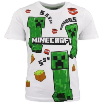 MINECRAFT kokvilnas T-krekls, balts