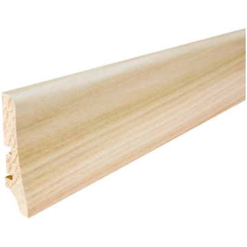 Finierēta grīdlīste 2200x58x20mm osis white-matt