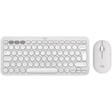 KEYBOARD +MOUSE COMBO PEBBLE 2/WHITE 920-012240 LO