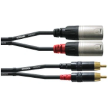 Cordial CFU 1.5 MC audio cable, 1.5 m, 2 x RCA, 2 