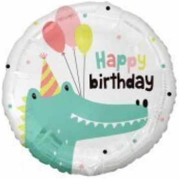 Folijas balons Mazais krokodils (Daudz laimes dzim