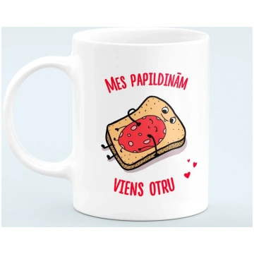Krūze “Mes papildinām viens otru” Nr.2