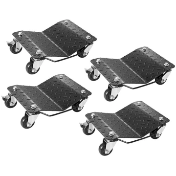 Piekabes Jockey Wheel Trolley Dollies, 2/4 gabali,