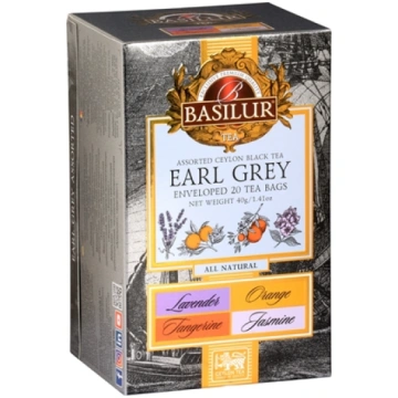 Melnā tēja Basilur EARL GREY ASSORTED 20 paciņas 4