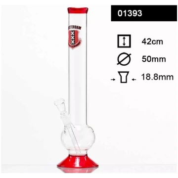 Stikla bongs "Amsterdam" 42 cm - Ūdenspīpes - Vīra